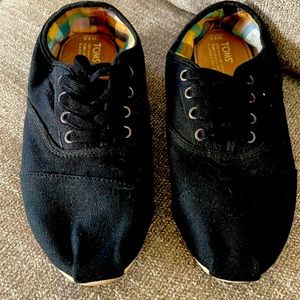 Toms Canvas Laced Slip-on Shoes